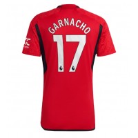 Pánský Fotbalový dres Manchester United Alejandro Garnacho #17 2023-24 Domácí Krátký Rukáv